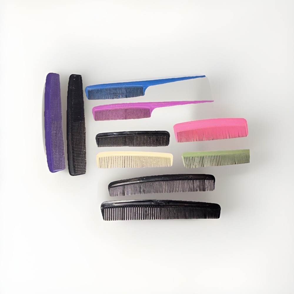 VTG GOODY Comb Lot Of USA UNBREAKABLE Styler Comb Pocket‎ Comb  Detangler
